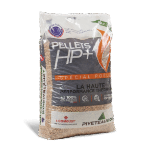 Granulés de bois HP+ - Piveteau - palette de 60 Sacs de 15kg