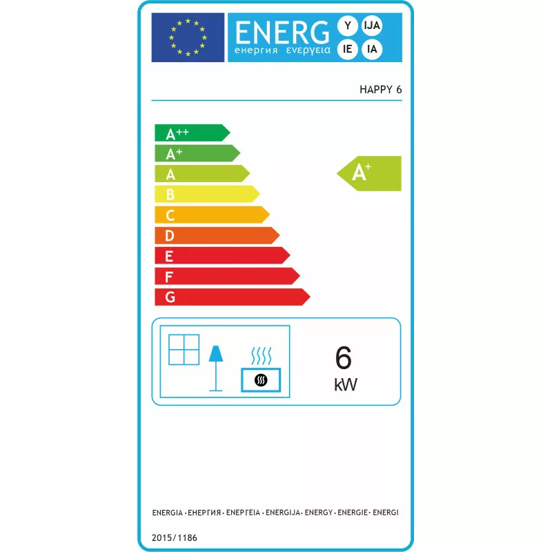 Poêle à bois Happy - 6 Kw – Image 3